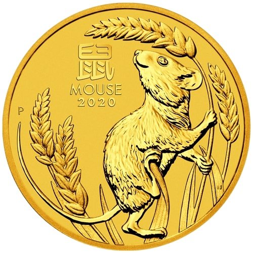 Vorderseite 1 kg Gold Lunar III Maus 2020