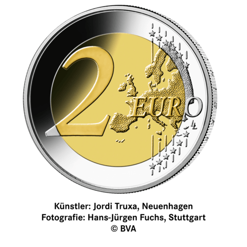 Rückseite 2 Euro Münze Deutschland Bundesländer-Serie Brandenburg 2020, von dem Hersteller Münze Deutschland 
