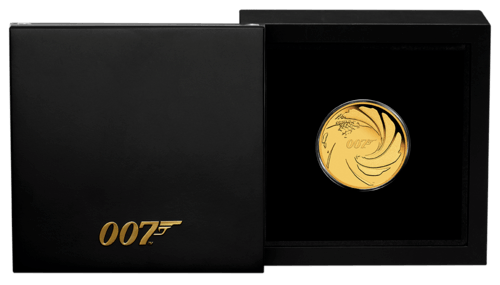 Verpackung 1/4 oz Gold 007 James Bond 2020 - Polierte Platte 