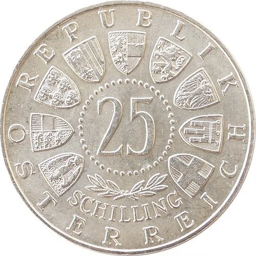 10,4 g Silber 25 Schilling Österreich 10,4 g Silber 25 Schilling Österreich