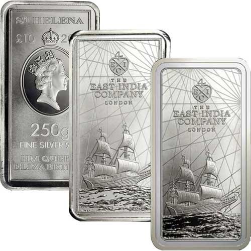 250 g Silber Münzabrren St. Helena diverse Jahrgänge Sammelbild