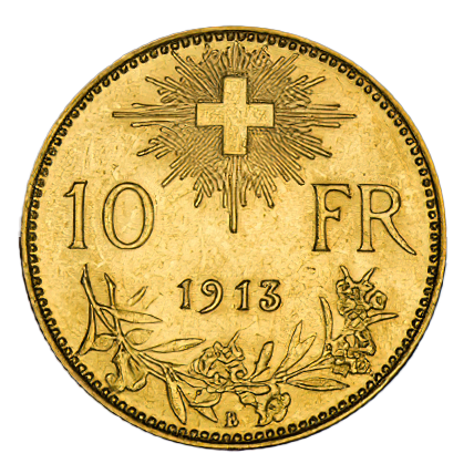 2,9 g Gold 10 Franken Vreneli