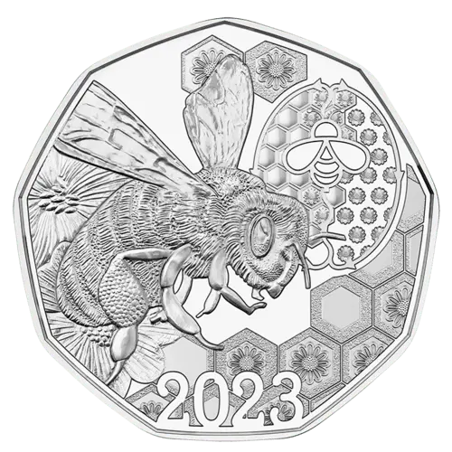 7,78 g Silber Österreich Bienentanz 2023 - Handgehoben