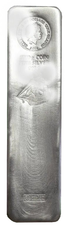 5 kg Silber Münzbarren angelaufen