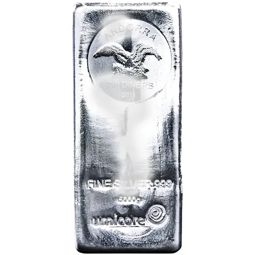 5 kg Silber Münzbarren angelaufen 5 kg Silber Münzbarren angelaufen
