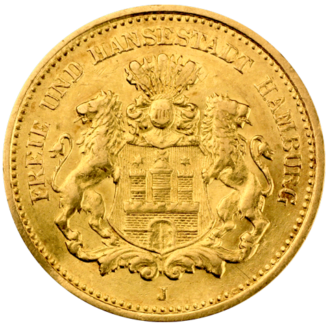 1,79 g Gold 5 Mark Deutsches Kaiserreich Motiv