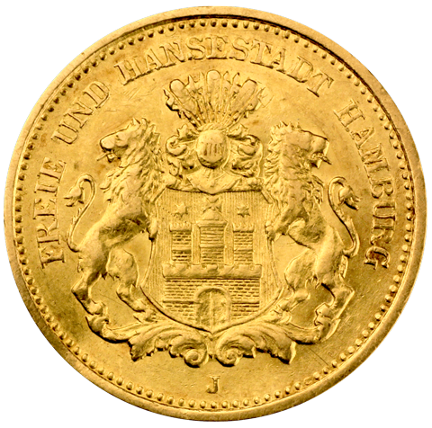 Vorderseite Goldmünze 1,79 Gramm 5 Mark Deutsches Kaiserreich, Hersteller Diverse Münzprägestätten des Deutschen Kaiserreiches