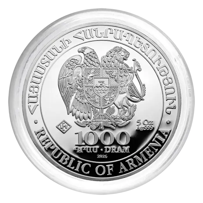 5 Unzen Silber Armenien Arche Noah 2026 (differenzbesteuert)