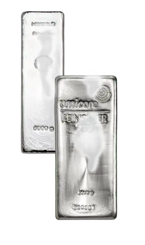 5000 g silberbarren mix angelaufen