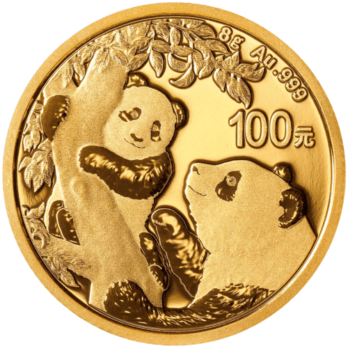 8 g Gold China Panda 2021