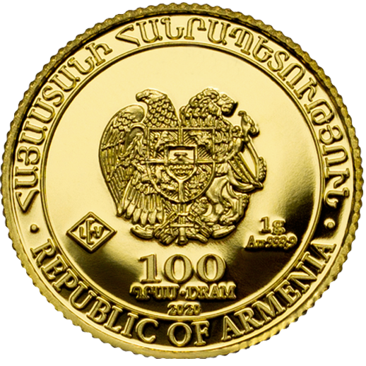 Armenien Arche Noah Gold 2020 1g Motiv