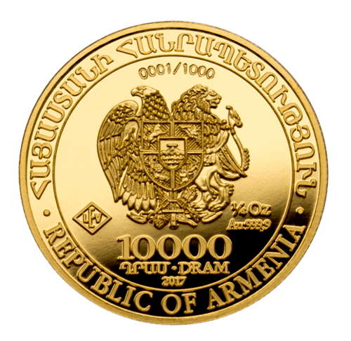 1/4 Unze Gold Armenien Arche Noah 2017 - Polierte Platte
