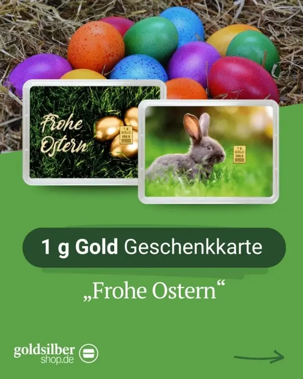 Zu gewinnen: 1 g Gold Ostergewinnspiel