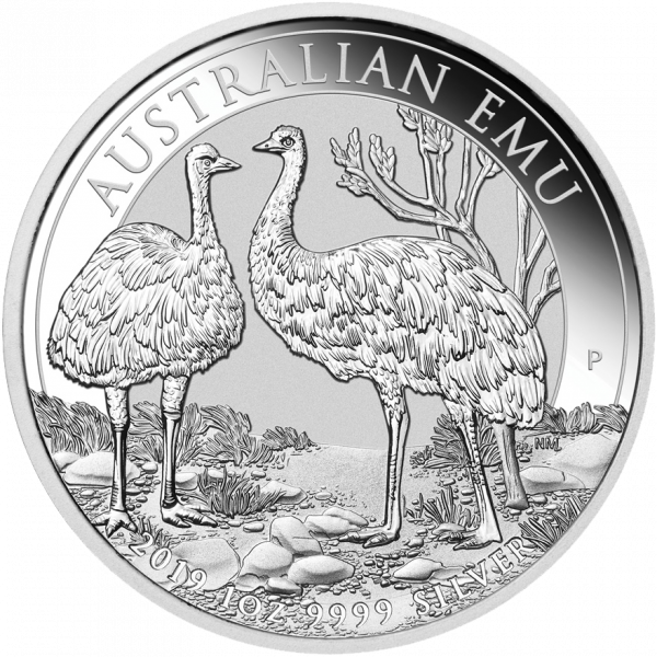 1 Unze Silber Australien Emu 2019