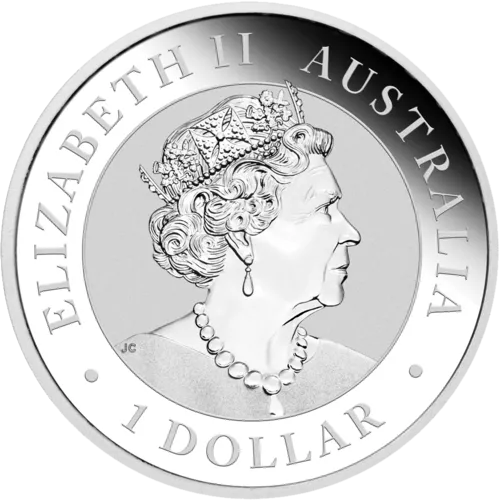 Rückseite der 1 Unze Silber Australien Emu 2019 von Hersteller Perth Mint