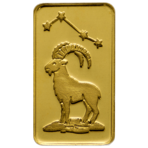 1 g Goldbarren Sternzeichen Steinbock