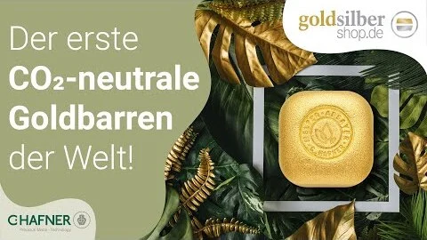 CO2 neutrale Goldbarren CO2 neutrale Goldbarren