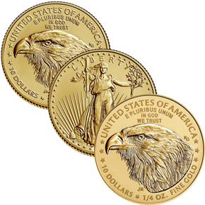 1/4 Unze Gold American Eagle diverse Jahrgänge Typ 2