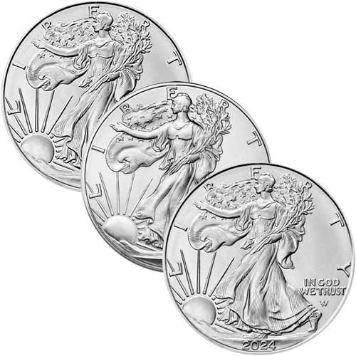 1 Unze Silber American Eagle diverse Jahrgänge Sammelbild