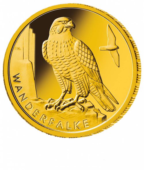 Gold 20 Euro Heimische Vögel Wanderfalke 2019 Motiv