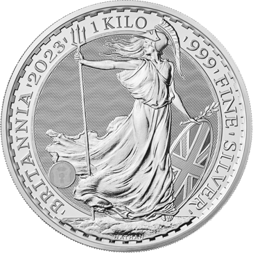 1 kg Silber Britannia 2023 Elizabeth II. 