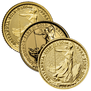 1/10 Unze Gold Britannia diverse Jahrgänge | GoldSilberShop.de