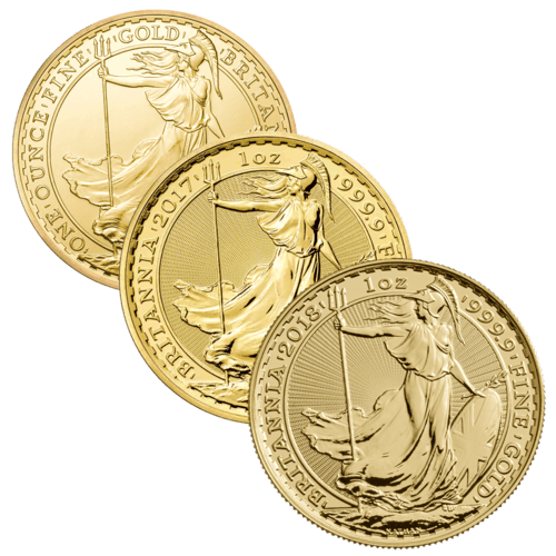 1 Unze Gold Britannia diverse Jahrgänge (zollfrei)