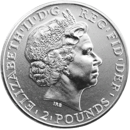 Rückseite der 1 Unze Silber Britannia diverse Jahrgänge (differenzbesteuert) von Hersteller Royal Mint
