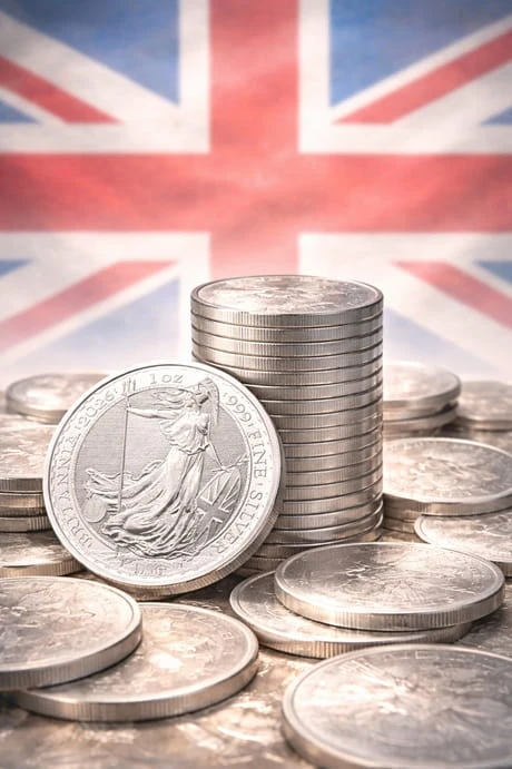 Britannia-Silbermünzen