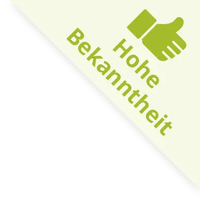 Hohe Bekanntheit