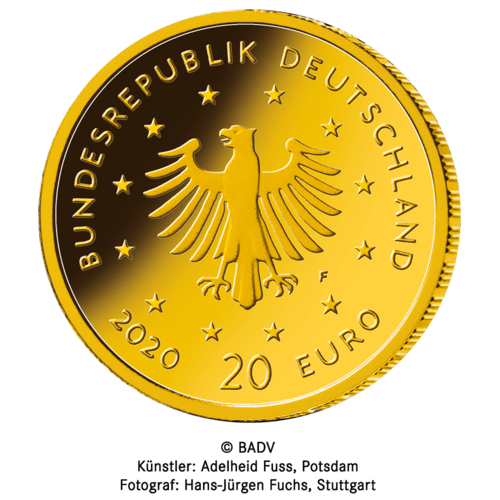 Goldmünze Weißstorch 2022 20 Euro 