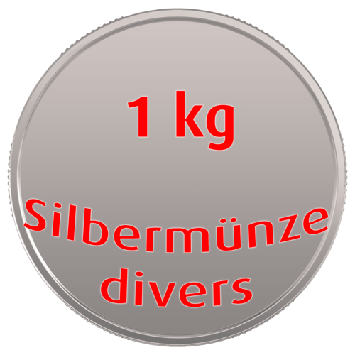 1 kg Silbermünze diverse