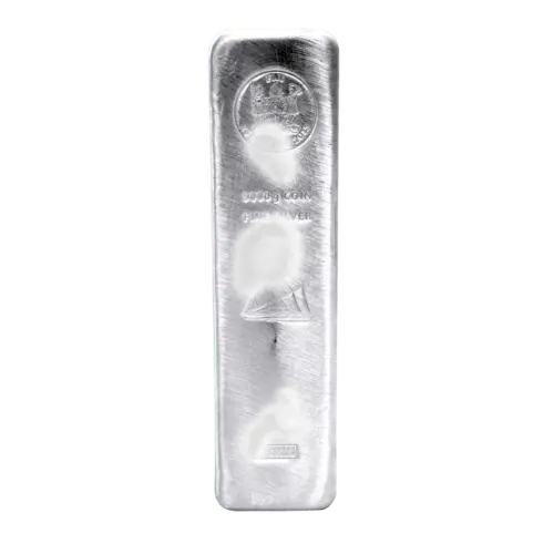 5 kg Silber Münzbarren angelaufen