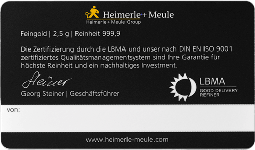 FineCard 2,5 g Alles Gute Heimerle + Meule
