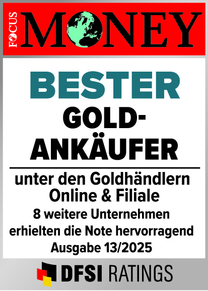Bei uns sind Sie in guten Händen. FOCUS MONEY hat GoldSilberShop.de mehrfach als Besten Goldankäufer ausgezeichnet!