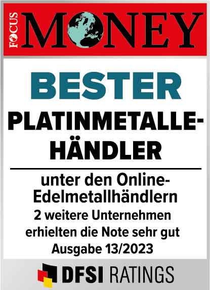 Focus Money Bester Platinmetallehändler 2023