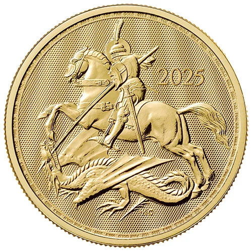 1 Unze Gold UK St. Georg und der Drache 2025