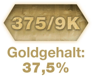 Goldgehalt 37,5 Goldgehalt 37,5