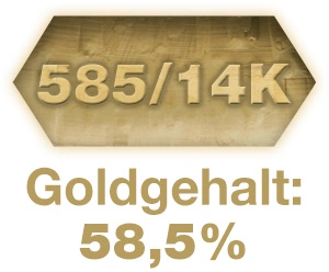 Goldgehalt 58,5 Goldgehalt 58,5