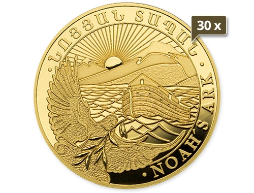 30 x 1 Unze Gold Armenien Arche Noah 2024 30 x 1 Unze Gold Armenien Arche Noah 2024