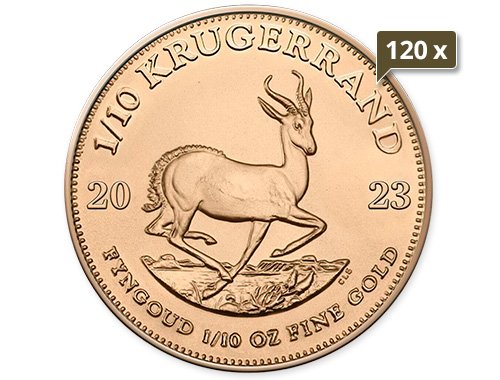120 x 1/10 Unze Gold Krügerrand 2023