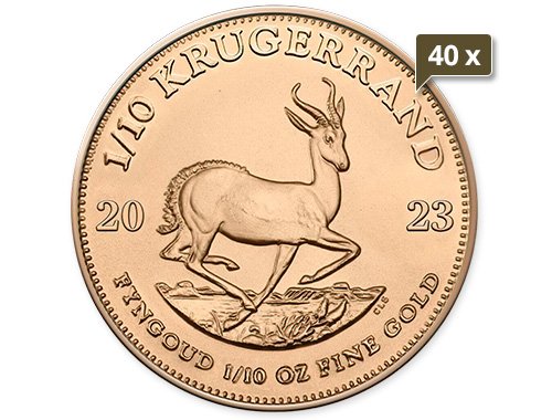 40 x 1/10 Unze Gold Krügerrand 2023