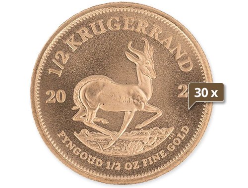 30 x 1/2 Unze Gold Krügerrand 2024