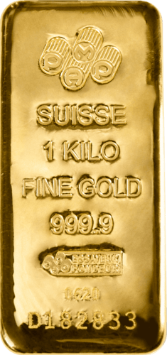 1 kg Goldbarren Pamp Suisse gegossen