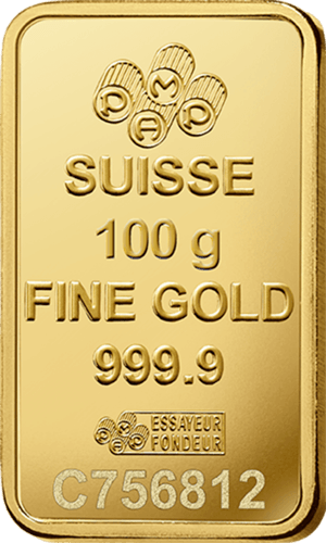 100 g Goldbarren Pamp Suisse Lady Fortuna RS