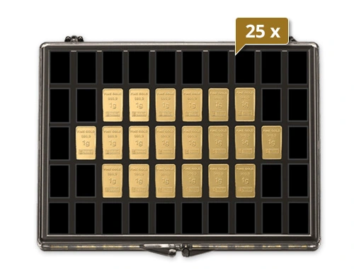 25 x 20 x 1 g Gold UnityBar Collection Heimerle und Meule