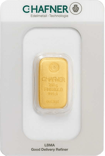 250 g Goldbarren C. Hafner (zollfrei)