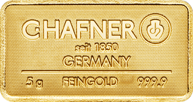 5 g Goldbarren C. Hafner (zollfrei)