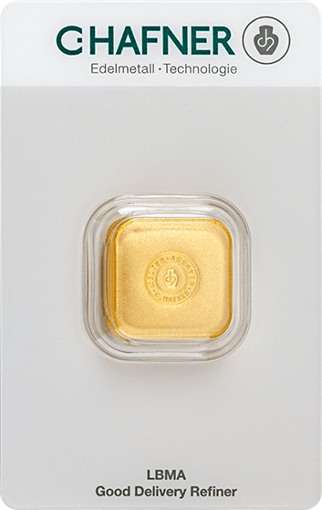 50 g Goldbarren C.Hafner gegossen (zollfrei)