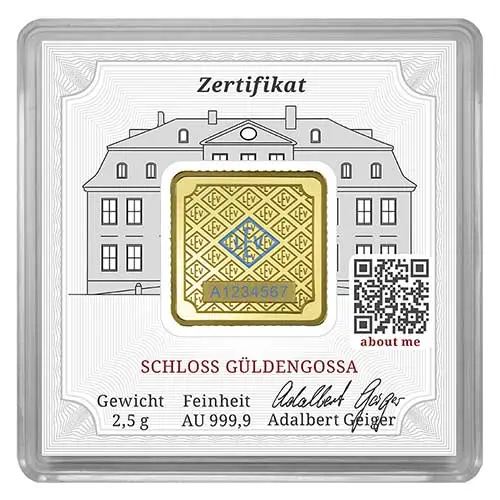2,5 g geiger goldbarren